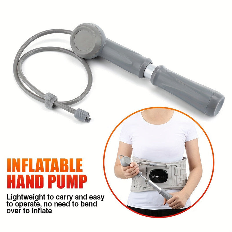Decompression Lumbar Support Back Belt with Heat Vibration and Inflatable Traction