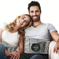 Decompression Lumbar Support Back Belt with Heat Vibration and Inflatable Traction