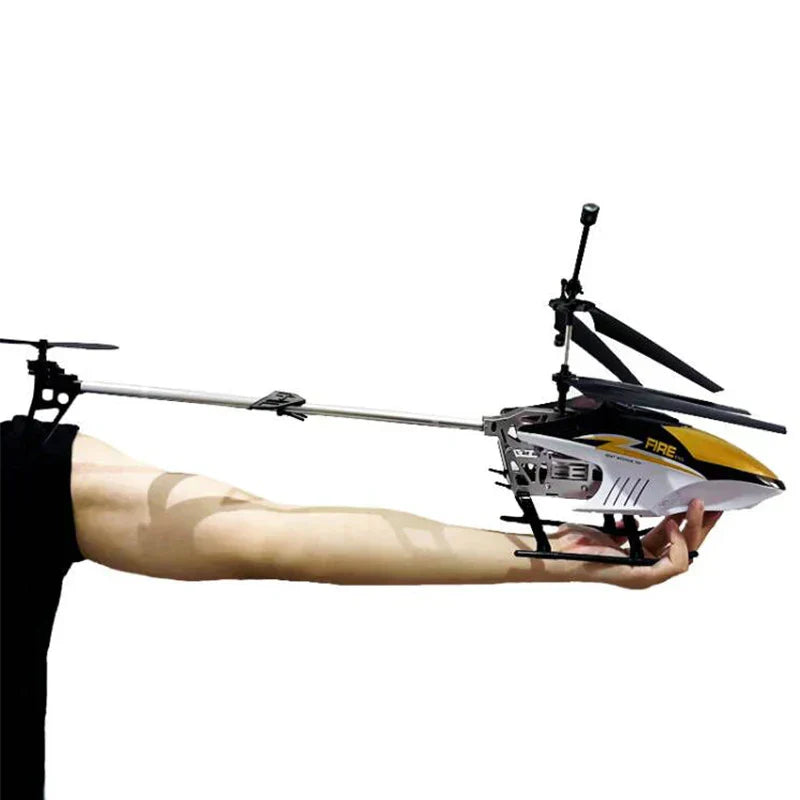 Premium NNEOBA 3.5CH RC Helicopter Remote Control Drone Gold 80cm