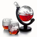 Premium Globe Whiskey Decanter Set – Lead-Free Glass Carafe