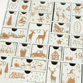 Christmas Wooden Advent Calendar with 24 Drawers Holiday Countdown Decor