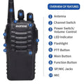 Premium BF-888S V2 Long Range UHF Walkie Talkies 2 Pack