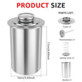 Premium Stainless Steel Ham Maker Meat Press Mould with Thermometer 1.2kg