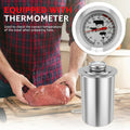 Premium Stainless Steel Ham Maker Meat Press Mould with Thermometer 1.2kg