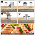 Premium Stainless Steel Ham Maker Meat Press Mould with Thermometer 1.2kg