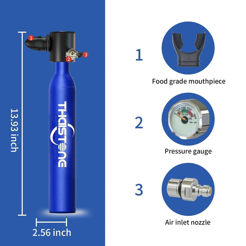 Premium Mini Scuba Diving Tank - 0.5L