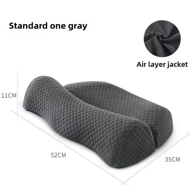 Ergonomic Memory Foam Cervical Pillow Orthopedic Contour Grey - SuperSaverAU - view 7