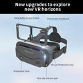 Premium 3D VR Glasses Black Smartphone Goggles for 4.7 to 7 Inch Phones