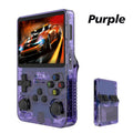 Premium R36S Retro Handheld Video Game Console Purple 64GB 15000 Games