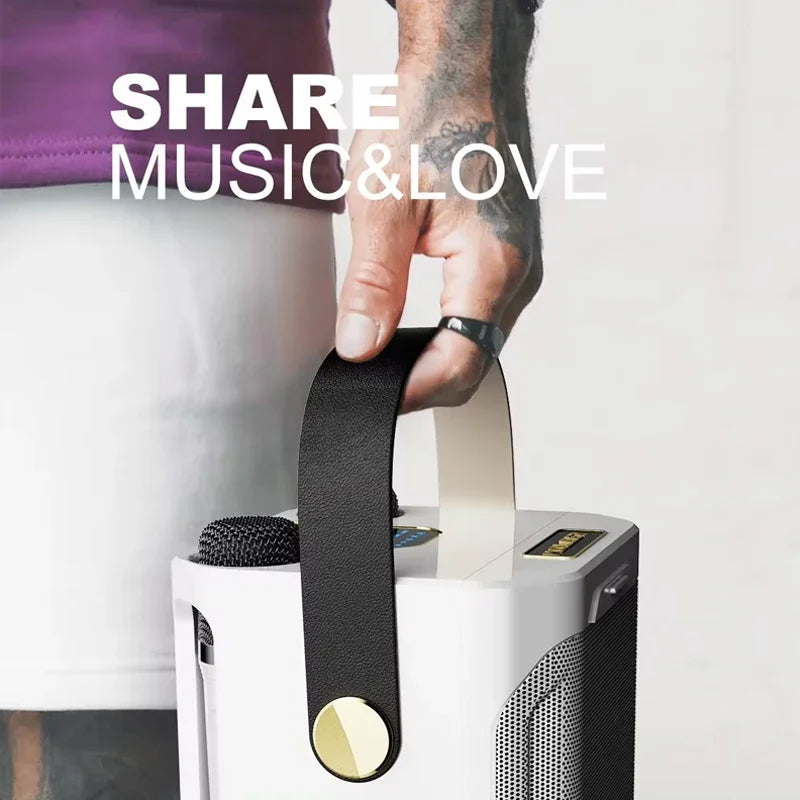 Premium High Power Bluetooth Karaoke Speaker with Dual Microphones