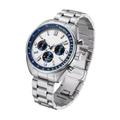 Premium Men's White Quartz Chronograph Business Watch 5Bar