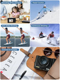 Premium Black 4K Digital Camera with Autofocus Anti Shake and Flip Screen