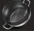 Premium 30cm Stainless Steel Non-Stick Frying Pan – Silver with Glass Lid