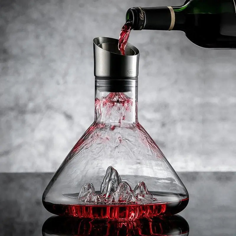 Premium Iceberg Crystal Decanter – Handmade Lead-Free Glass 1500ml