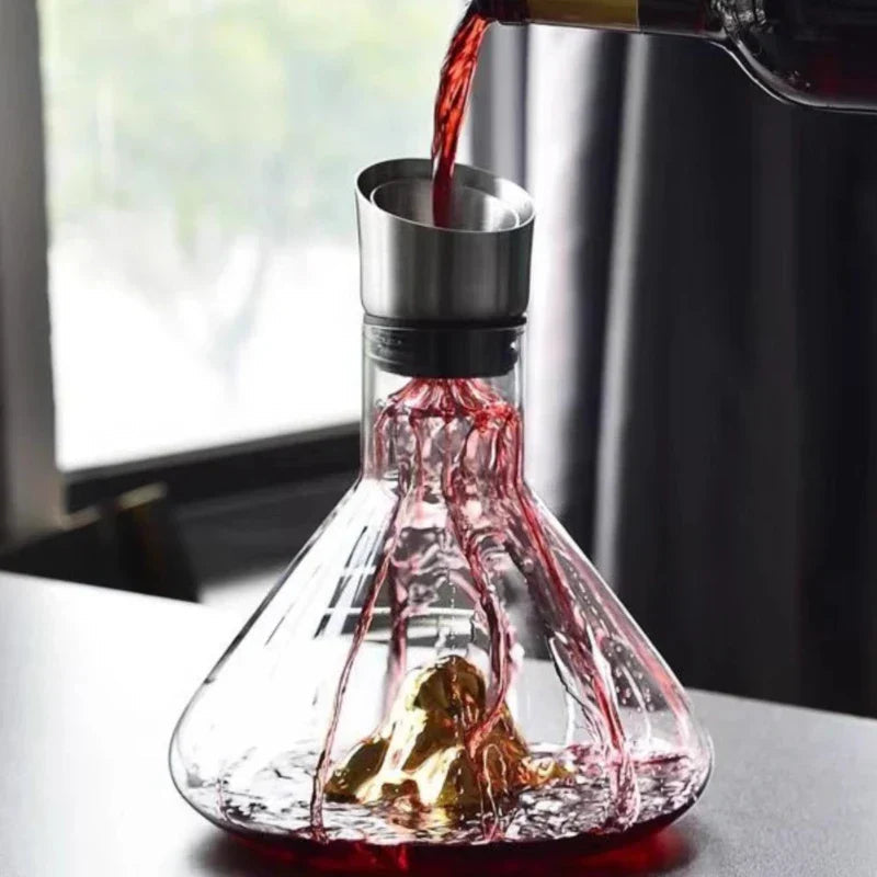 Premium Iceberg Crystal Decanter – Handmade Lead-Free Glass 1500ml