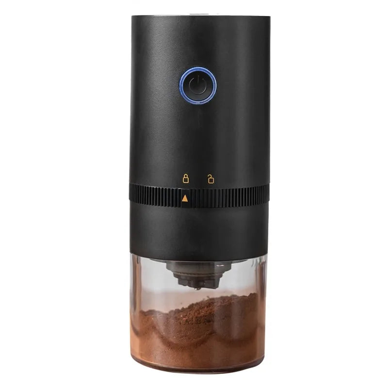Premium Black Portable USB-C Rechargeable Coffee Grinder 25g Capacity