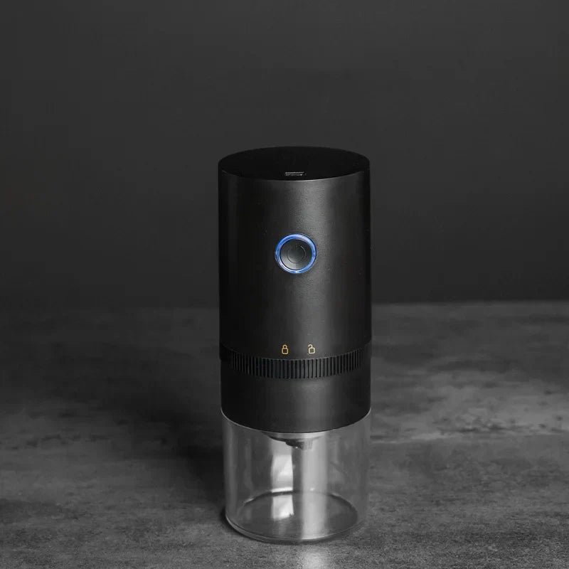 Premium Black Portable USB-C Rechargeable Coffee Grinder 25g Capacity