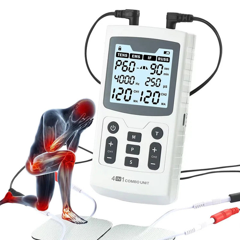 Premium Electric Muscle Therapy Stimulator with TENS EMS IF RUSS Modes