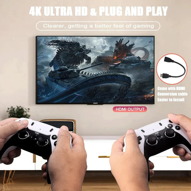 Premium GD10 PRO Retro Video Game Console 256GB 4K with Wireless Controllers