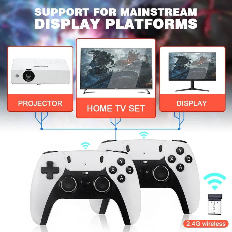 Premium GD10 PRO Retro Video Game Console 256GB 4K with Wireless Controllers