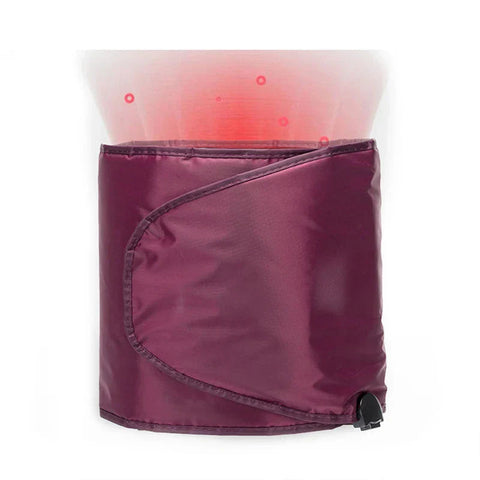 Pink Far Infrared Electric Sauna Heating Belt for Waist Belly and Back Warmth