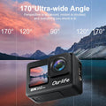 Premium Black 5K Waterproof Action Camera with Touchscreen and 64GB Card