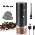 Premium Portable Electric Coffee Grinder with 38 Grind Settings USB-C Rechargeable