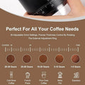 Premium Portable Electric Coffee Grinder with 38 Grind Settings USB-C Rechargeable