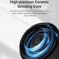 Premium Portable Electric Coffee Grinder with 38 Grind Settings USB-C Rechargeable