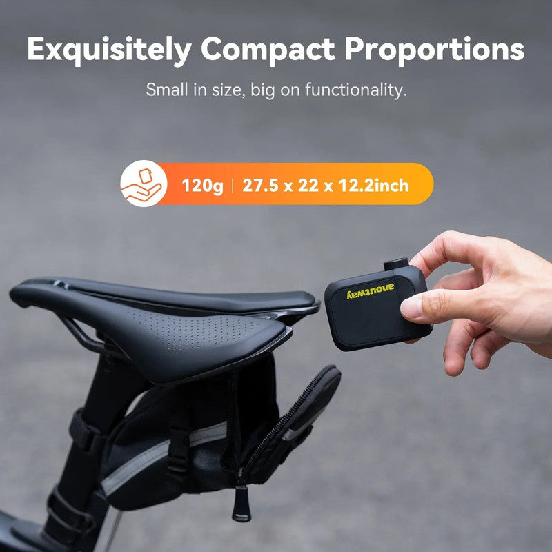 Premium Pro Mini Electric Bike Pump with Digital Display - 120 PSI