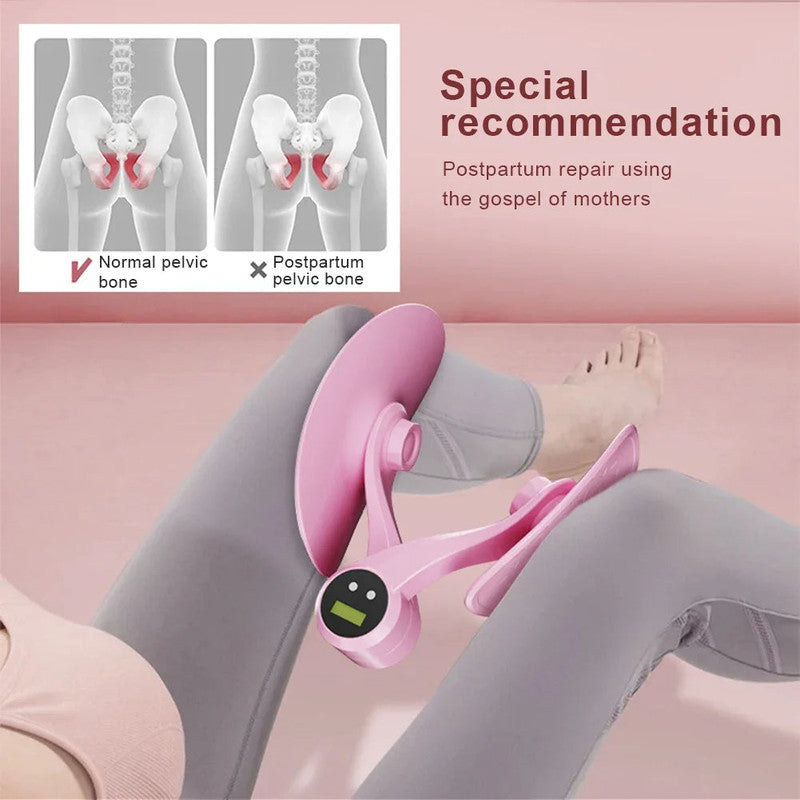 Premium Pink Smart Counting Pelvic Floor Thigh Trainer