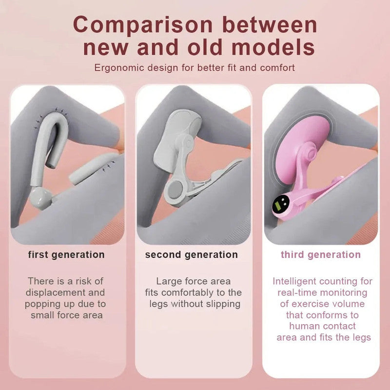 Premium Pink Smart Counting Pelvic Floor Thigh Trainer