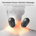 Heated Electric Cervical Massage Pillow with 3 Heat Levels and 3 Vibration Modes