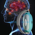 Blue EMS Microcurrent Sleep Aid Palm Pulse Massager for Relaxation and Stress Relief
