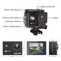 Premium Black 4K Action Camera 30M Waterproof Sports Cam with WiFi