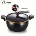 Premium Micro-Pressure Non-Stick Stew Pot – Black 7L, 26cm