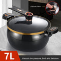 Premium Micro-Pressure Non-Stick Stew Pot – Black 7L, 26cm