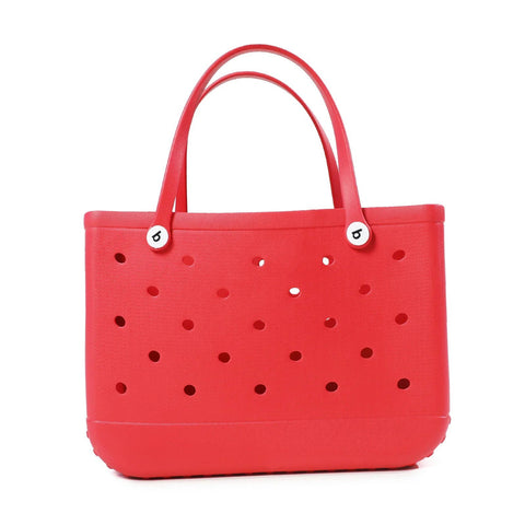 Premium Red XL Waterproof EVA Beach Bag for Women