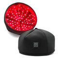 Black LED Hair Growth Cap Treatment Helmet with Red and Near Infrared Light