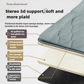 Grey Electric Full Body Massage Mattress with Heat Airbag Kneading and Remote