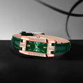 Premium Women's Green Quartz Watch and Jewellery Gift Set 9 Piece