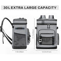 Premium Camping Insulated Backpack – Grey 30L Capacity