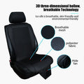 Premium Black Spacer Car Cooling Seat Cushion with 8 Fans 12V DC
