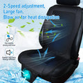 Premium Black Spacer Car Cooling Seat Cushion with 8 Fans 12V DC