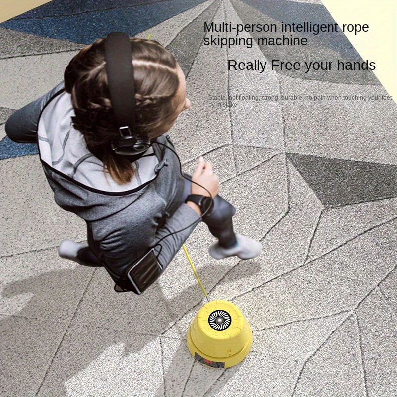 Premium Yellow Multi-Person Intelligent Rope Skipping Machine