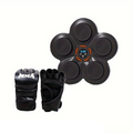 Premium Black Reactive LED Boxing Wall Target Kit with Gloves