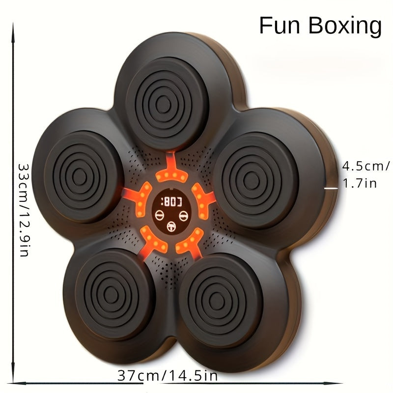 Premium Black Reactive LED Boxing Wall Target Kit with Gloves