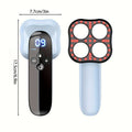 Blue Rechargeable 4-Point Handheld Body Massager USB Powered for Full Body Use