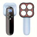Blue Rechargeable 4-Point Handheld Body Massager USB Powered for Full Body Use
