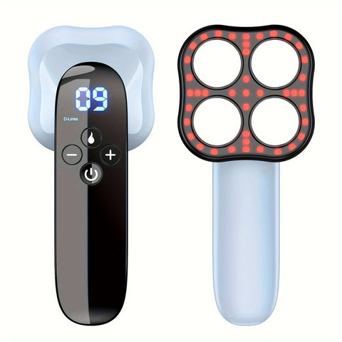 Blue Rechargeable 4-Point Handheld Body Massager USB Powered for Full Body Use